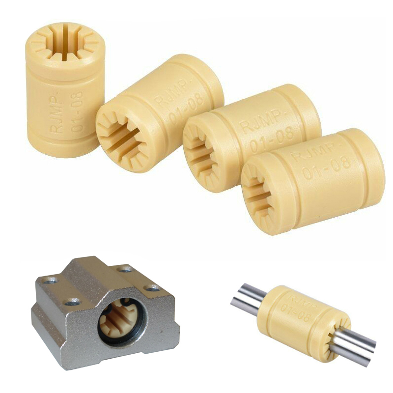 Linear Rod 8Mm - 4szt RJMP-01 Plastikowe łożyska liniowe Tuleja