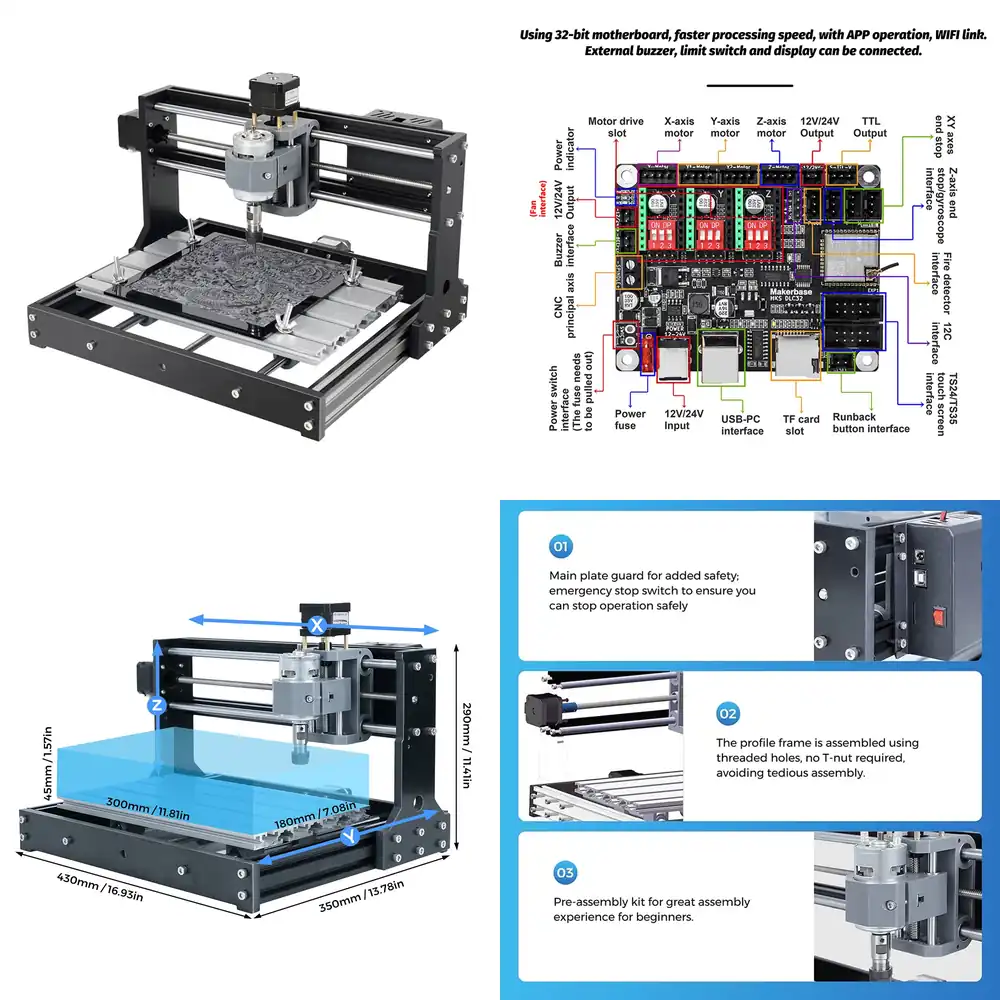 3018 Aluminium Cnc - Mała hurtowa mini frezarka CNC do