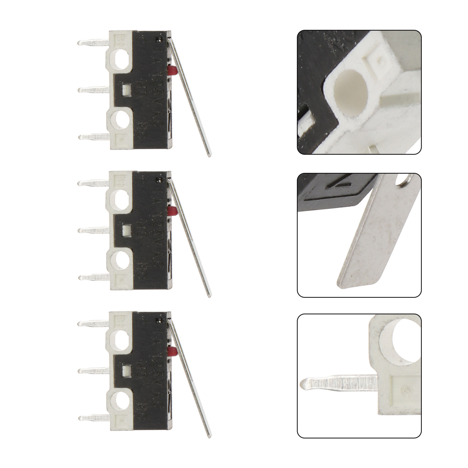 Limit Switch - 5 sztuk mikroprzełączników z długą dźwignią,