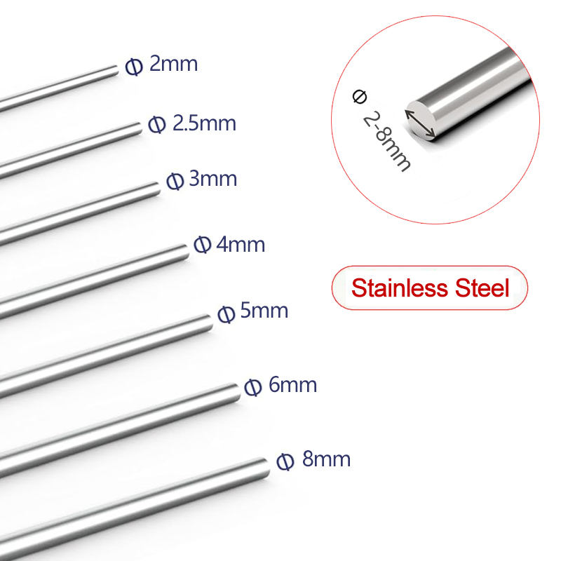 Linear Rod 8Mm - Pręt okrągły ze stali nierdzewnej 300