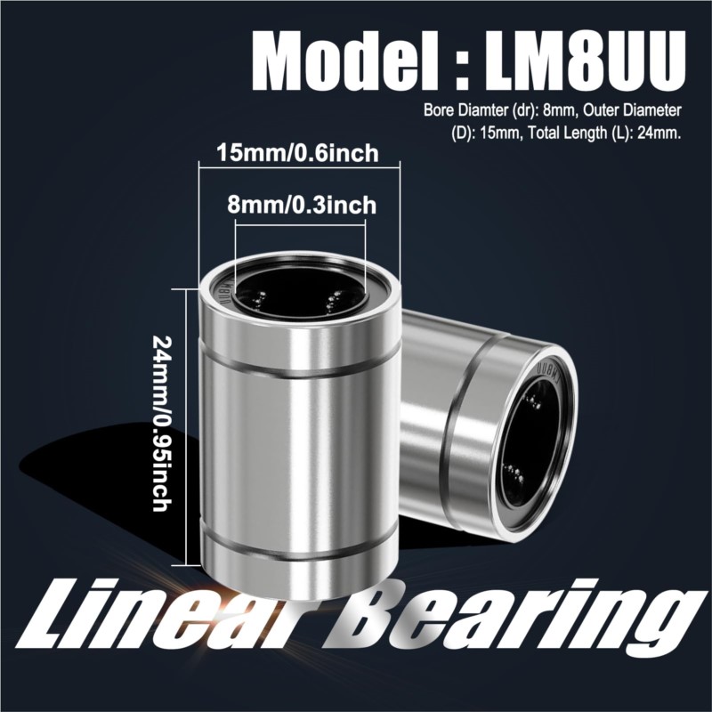 4/10 SZT. Łożyska liniowe LM8U – Lm8Uu Bearing recenzja i cena