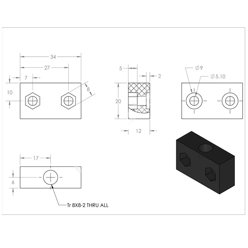 4 szt. Nakrętka ACME OpenBuild – Linear Rod 8Mm recenzja i cena