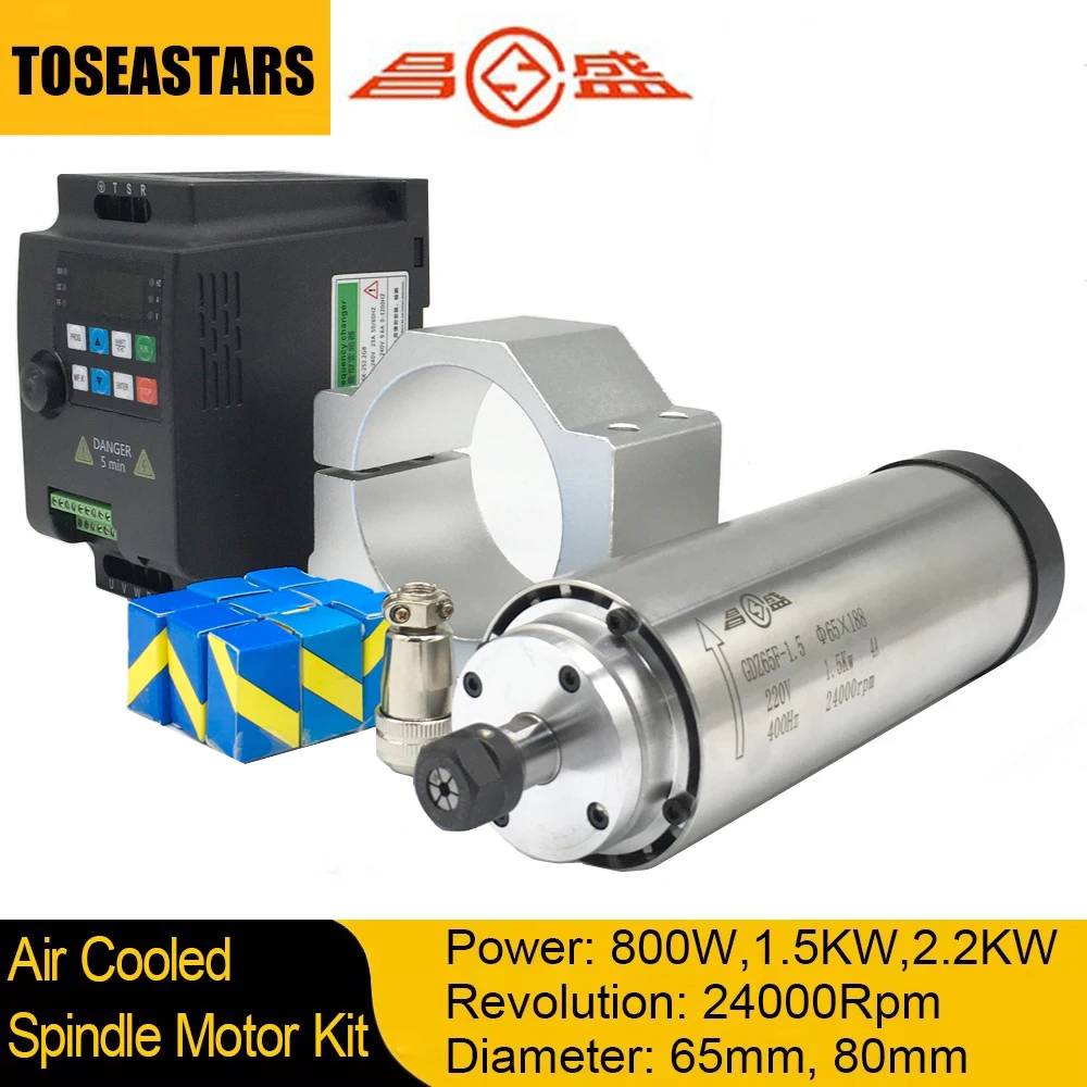 800W 1.5KW 2.2KW Zestaw silnik – Water Cooled Spindle recenzja i cena